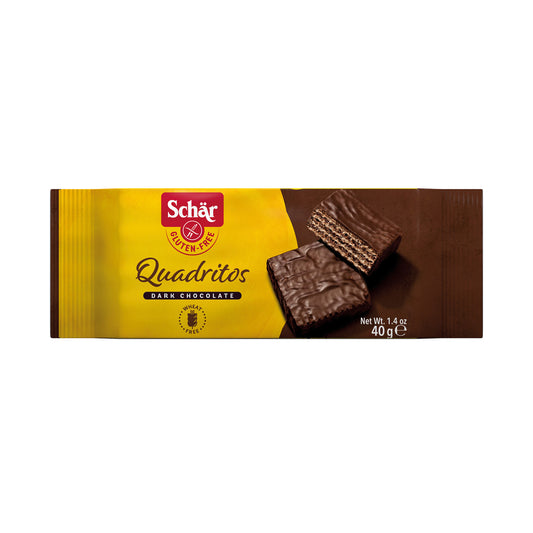 Schar Quadritos Chocolate Wafers Cookies bitesize 40gr (2x20gr)