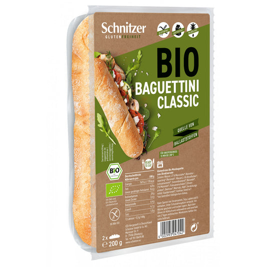 Schnitzer Organic Baguette Classic 200gr (2 pieces)