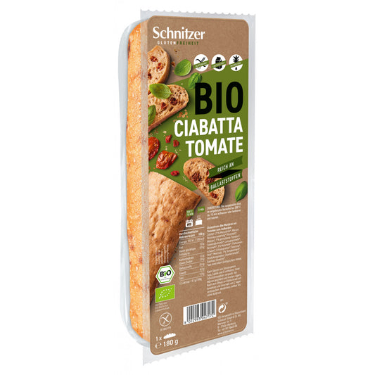 Schnitzer Organic Ciabatta Tomato 180gr
