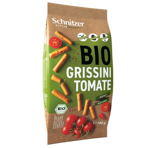Schnitzer Organic Grissini bread stick Tomato 100gr