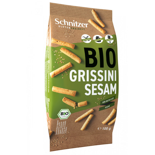 Schnitzer Organic Grissini bread stick Sesame 100gr