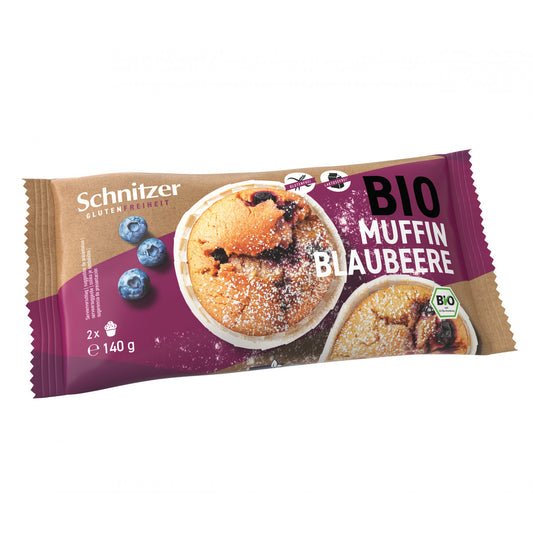 Schnitzer Organic Muffin Blueberry (2pieces) 140gr