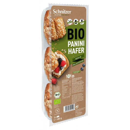Schnitzer Organic Panini Oat 180gr (3pieces)