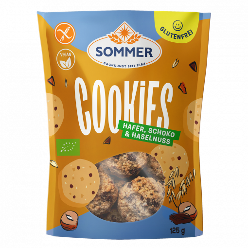 Sommer Organic Oat Chocolate Cookies 125gr