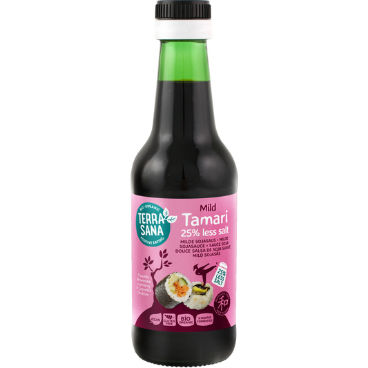Terrasana Organic Tamari Soy Sauce Mild less salt 250gr