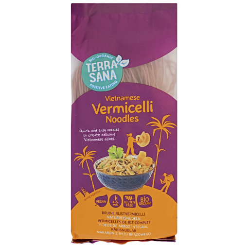 Terrasana Organic Brown Rice Vietnamese Vermicelli Noodles 250gr