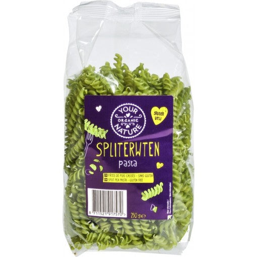 Your Organic Nature Green Peas pasta Fusilli 250gr